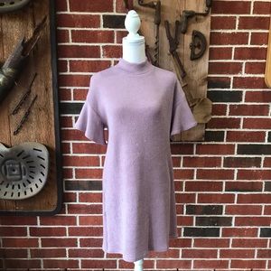 Purple Dress with Loose Fitted Sleeves